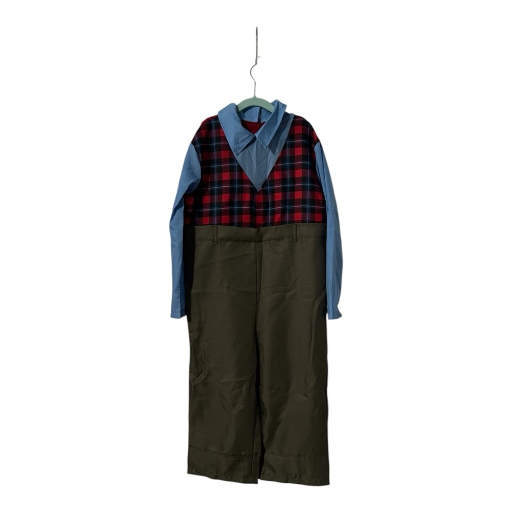 Kids Plaid Little Old Man Costume